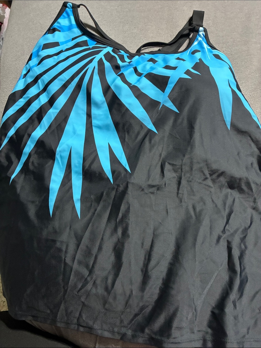 Women’s Black & Aqua 2-Piece Swimsuit